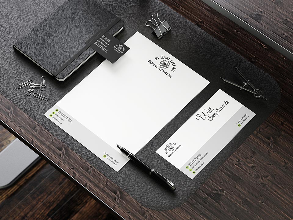 Stationary design and print including letterheads, compliment slips and business cards